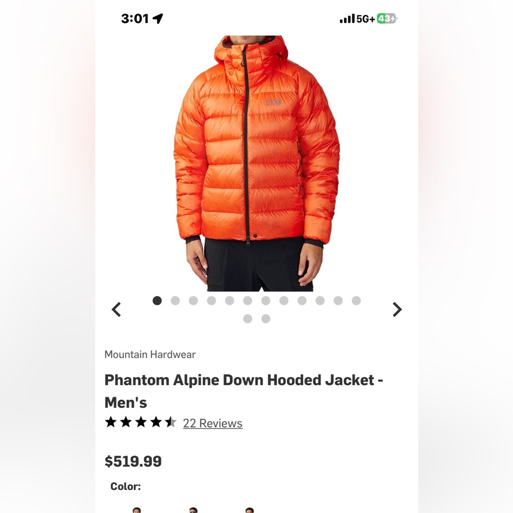 MOUNTAIN HARDWEAR PHANTOM ALPINE 800 PRO PERTEX WORN 3 TIMES EXCELLENT CONDITION - Picture 4 of 12